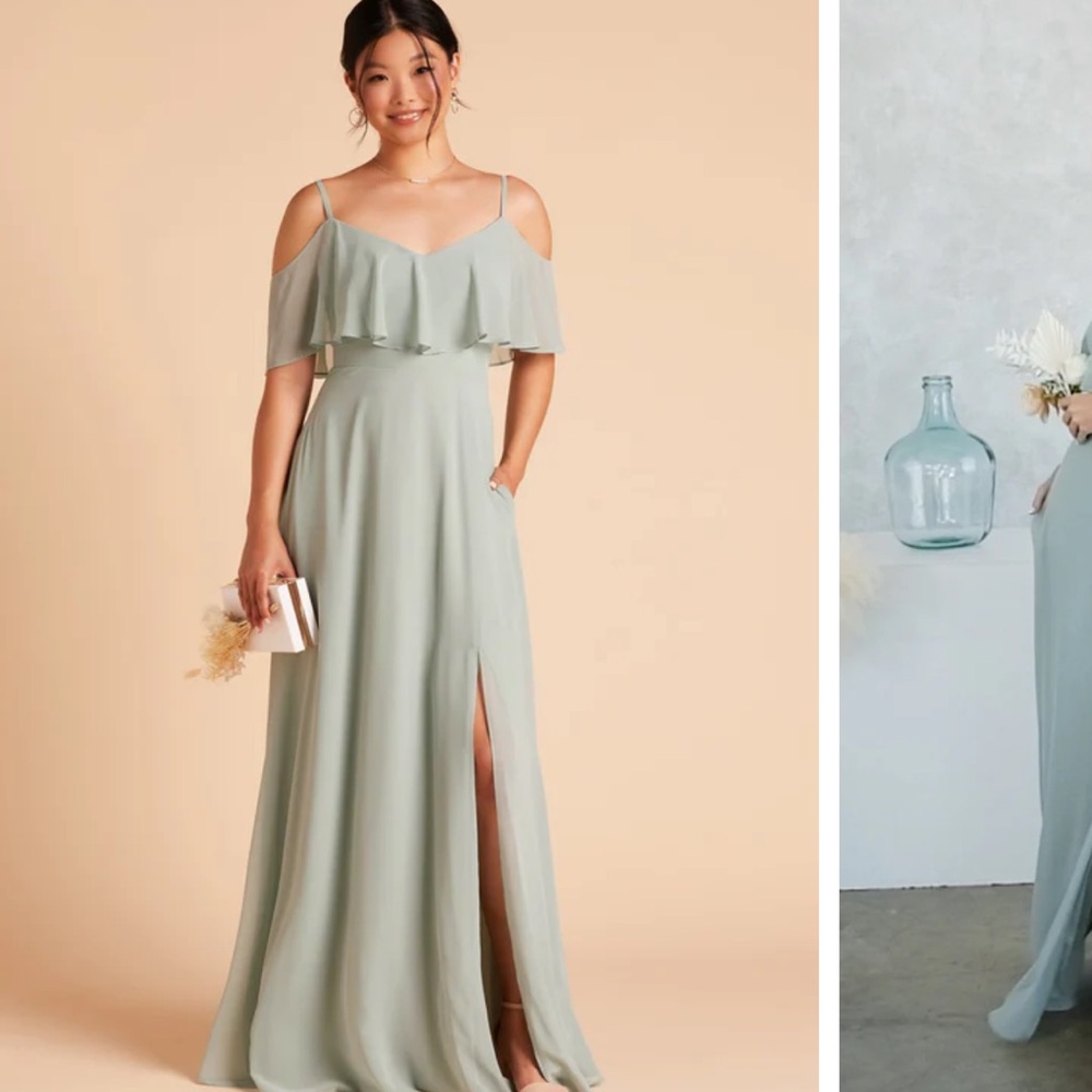Birdy Grey Chiffon Sage “Jane Convertible Dress”!!